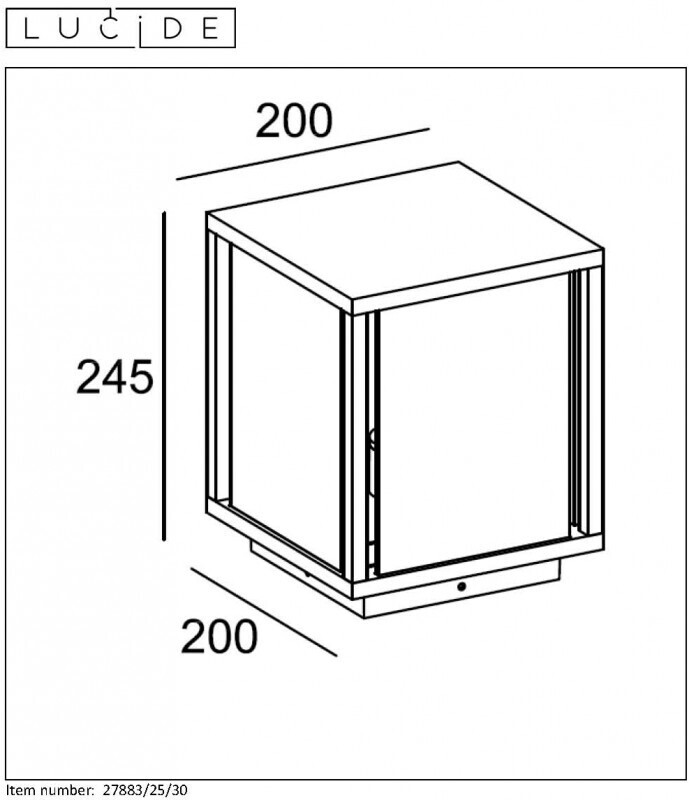 Садовый светильник LUCIDE 27883/25/30