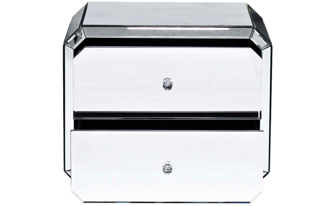 Тумбочка прикроватная зеркальная Garda Decor KFC939