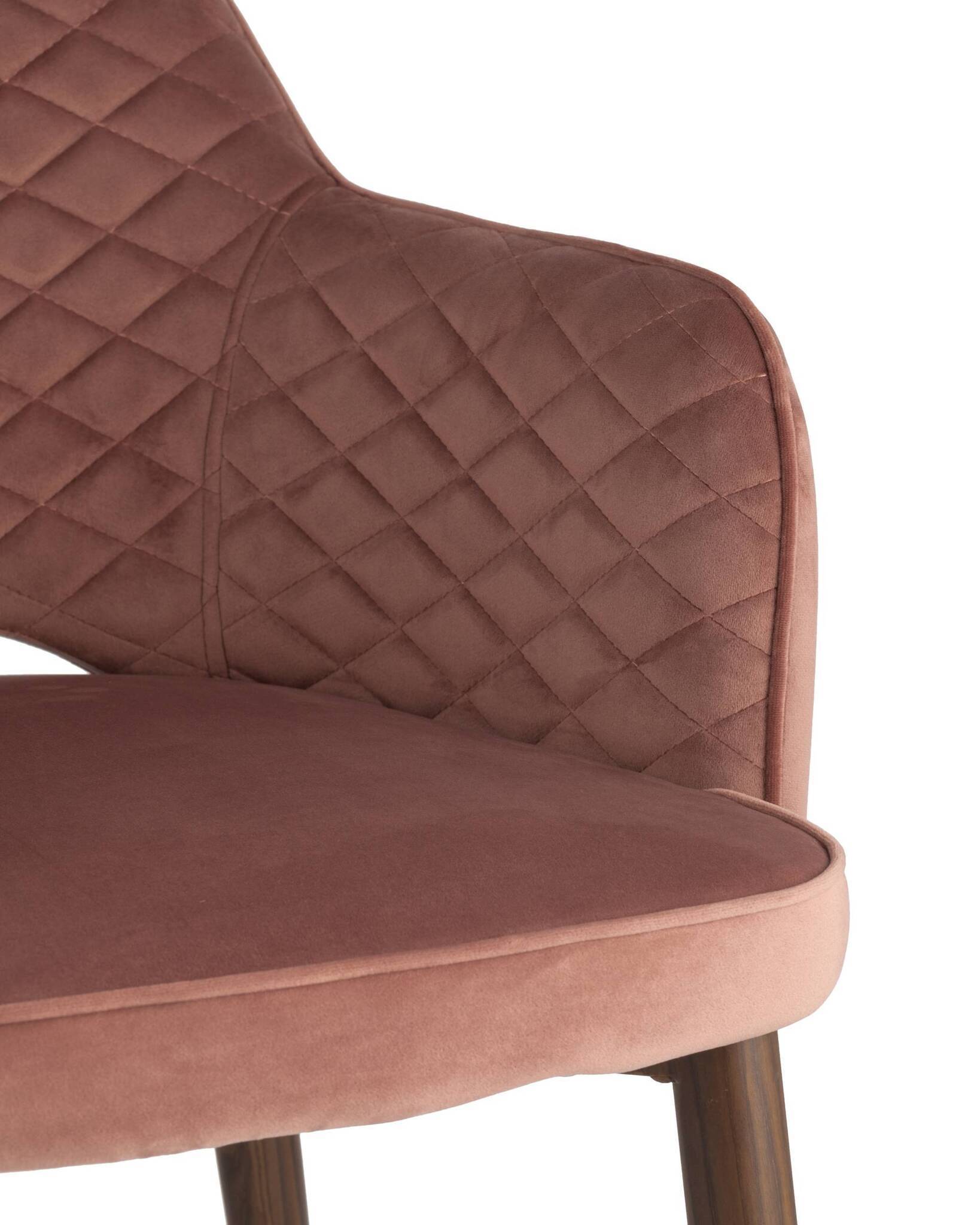 Стул Венера диамант велюр пыльно-розовый Stool Group