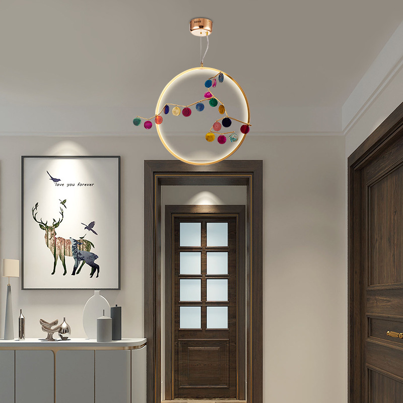 Подвесной светильник AGATE 10 multicolour D60 by ImperiumLoft