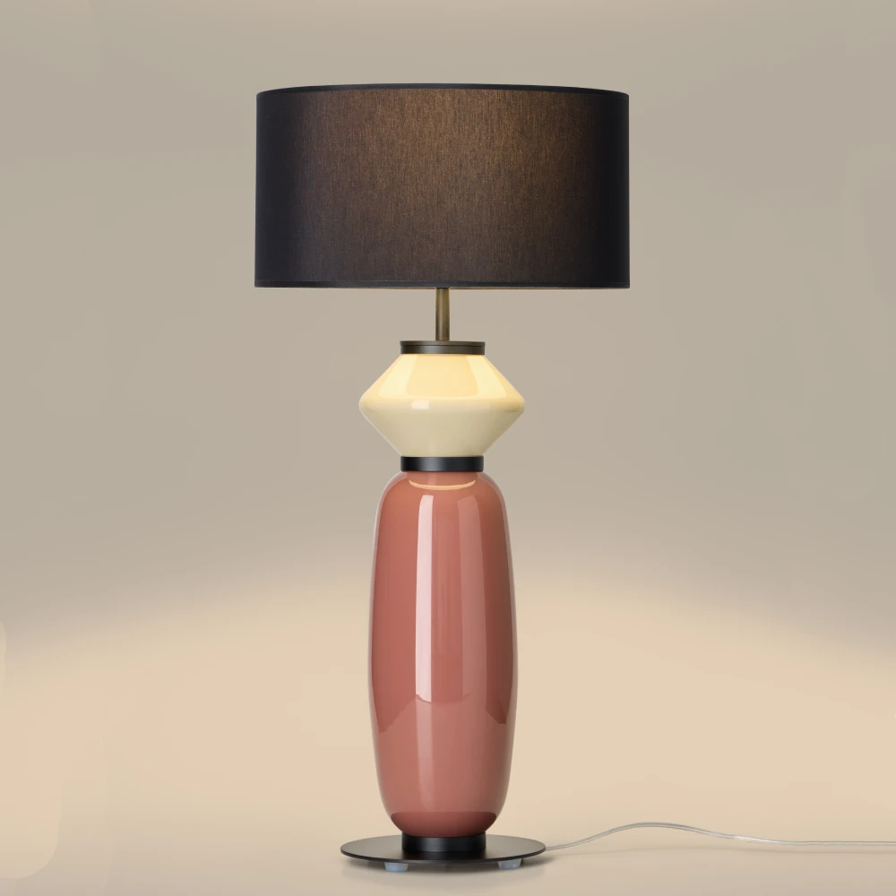 Настольная лампа Papi NAC142 Matt black с абажуром 801021/41 Aromas del Campo