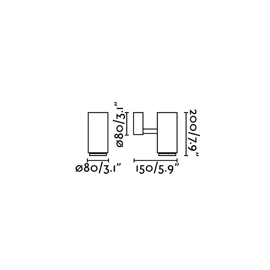 Проектор настенный Plom серый Faro