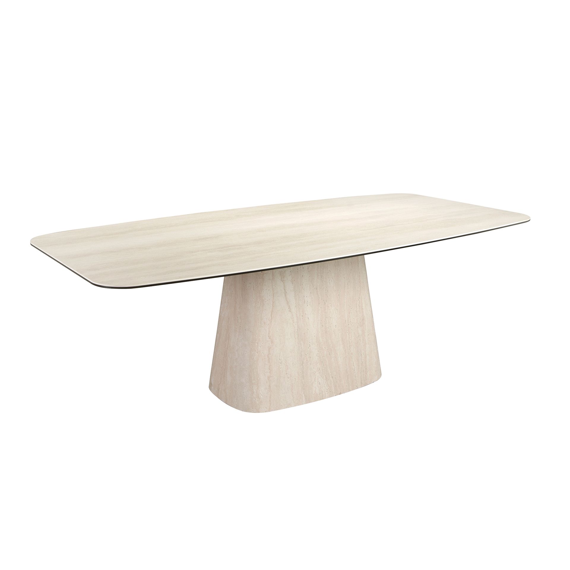 Овальный обеденный стол 1171 из керамики песочного цвета Angel Cerda