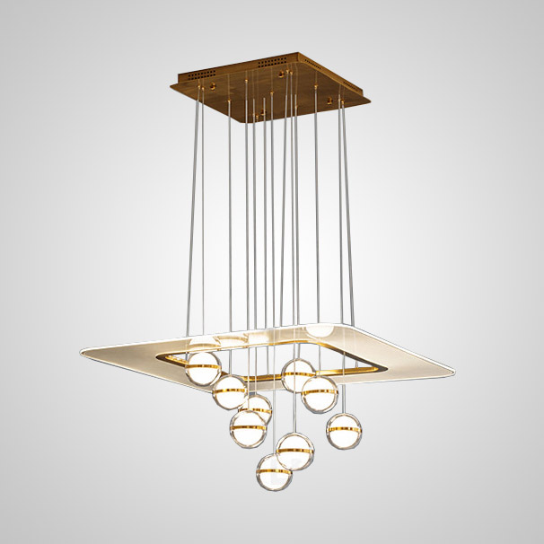 Подвесная люстра SVENDA L9 Square by ImperiumLoft