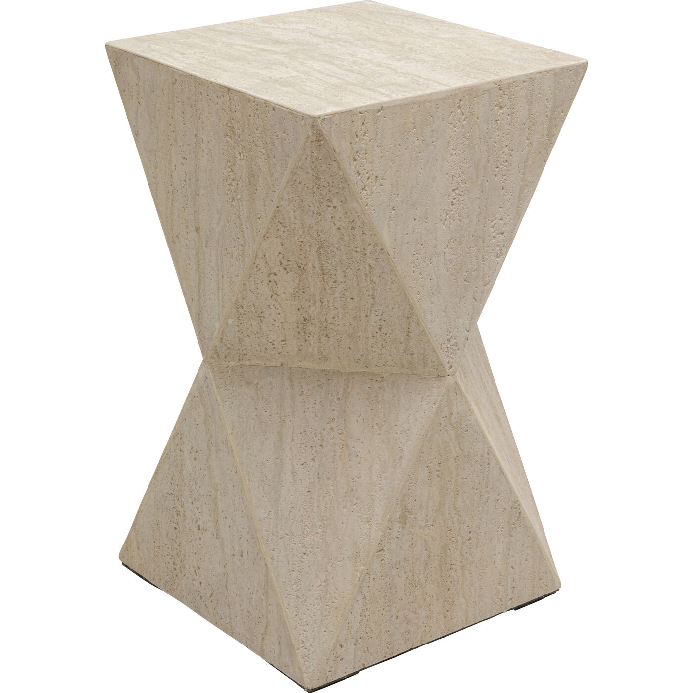 Стол приставной Luxury Triangle Travertine 54cm KARE 70698