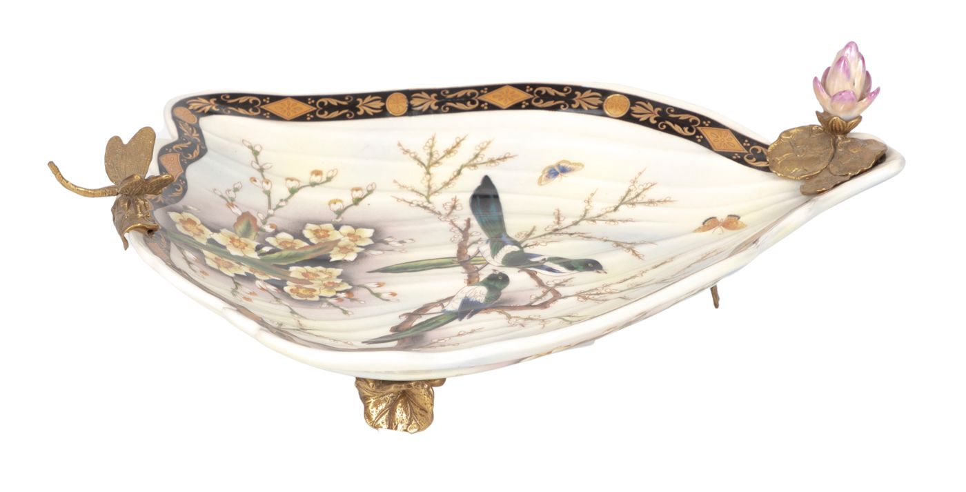 Блюдо со стрекозой Glasar HC950HM/HX1447