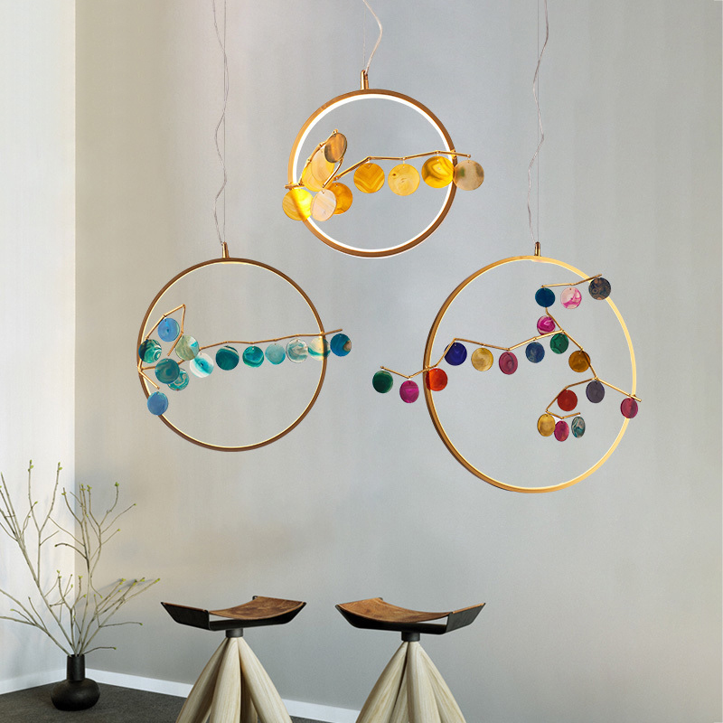 Подвесной светильник Mi round D60 Yellow by ImperiumLoft