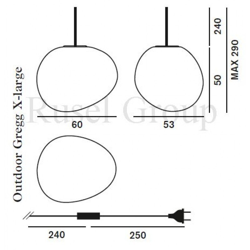 Подвесной светильник Foscarini Outdoor Gregg X-large sospensione