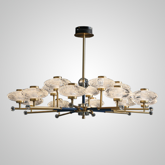 Потолочная люстра NICOL L15 Blue by ImperiumLoft