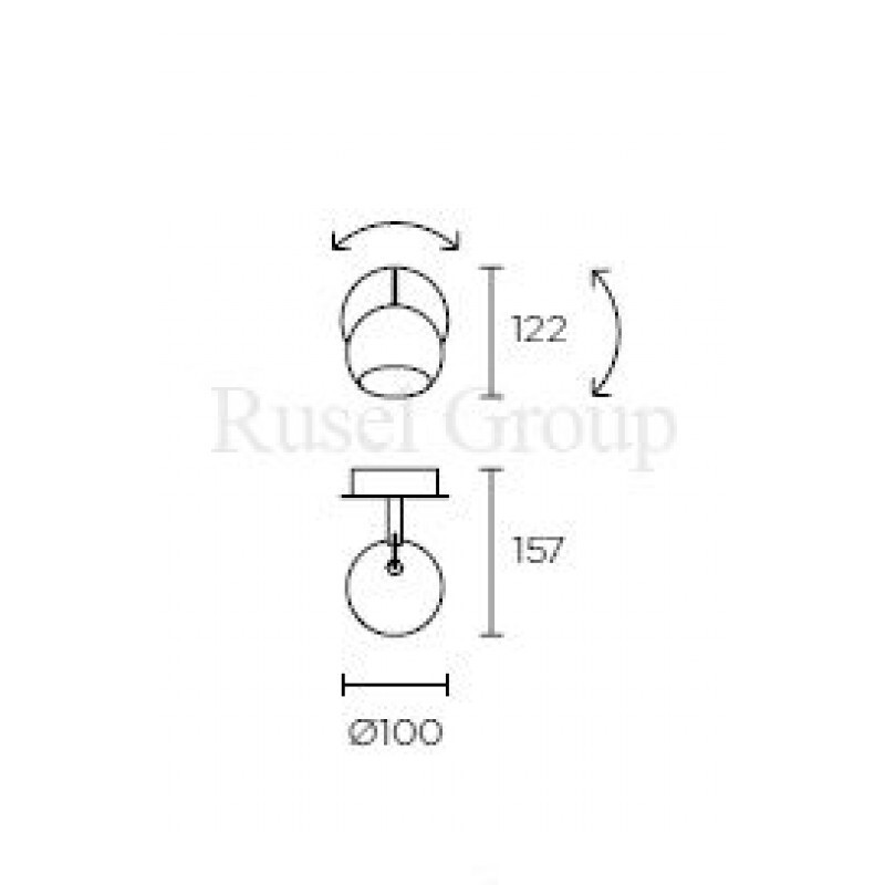 Настенный светильник Leds C4 TRINITY AP