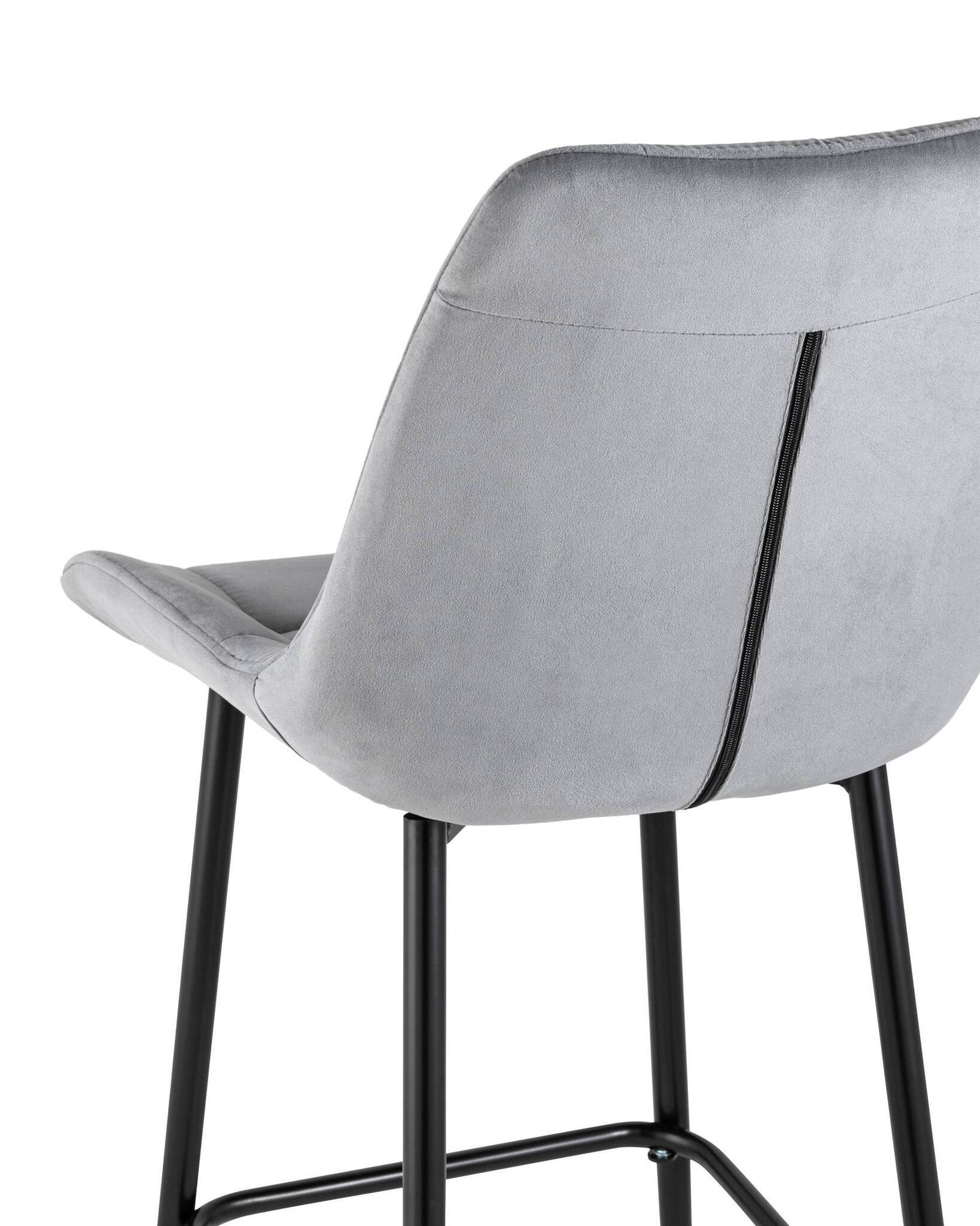 Стул барный Флекс велюр серый Stool Group