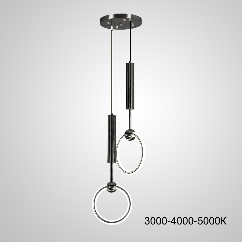 Подвесной светильник RING DUO A Black Трехцветный свет by ImperiumLoft