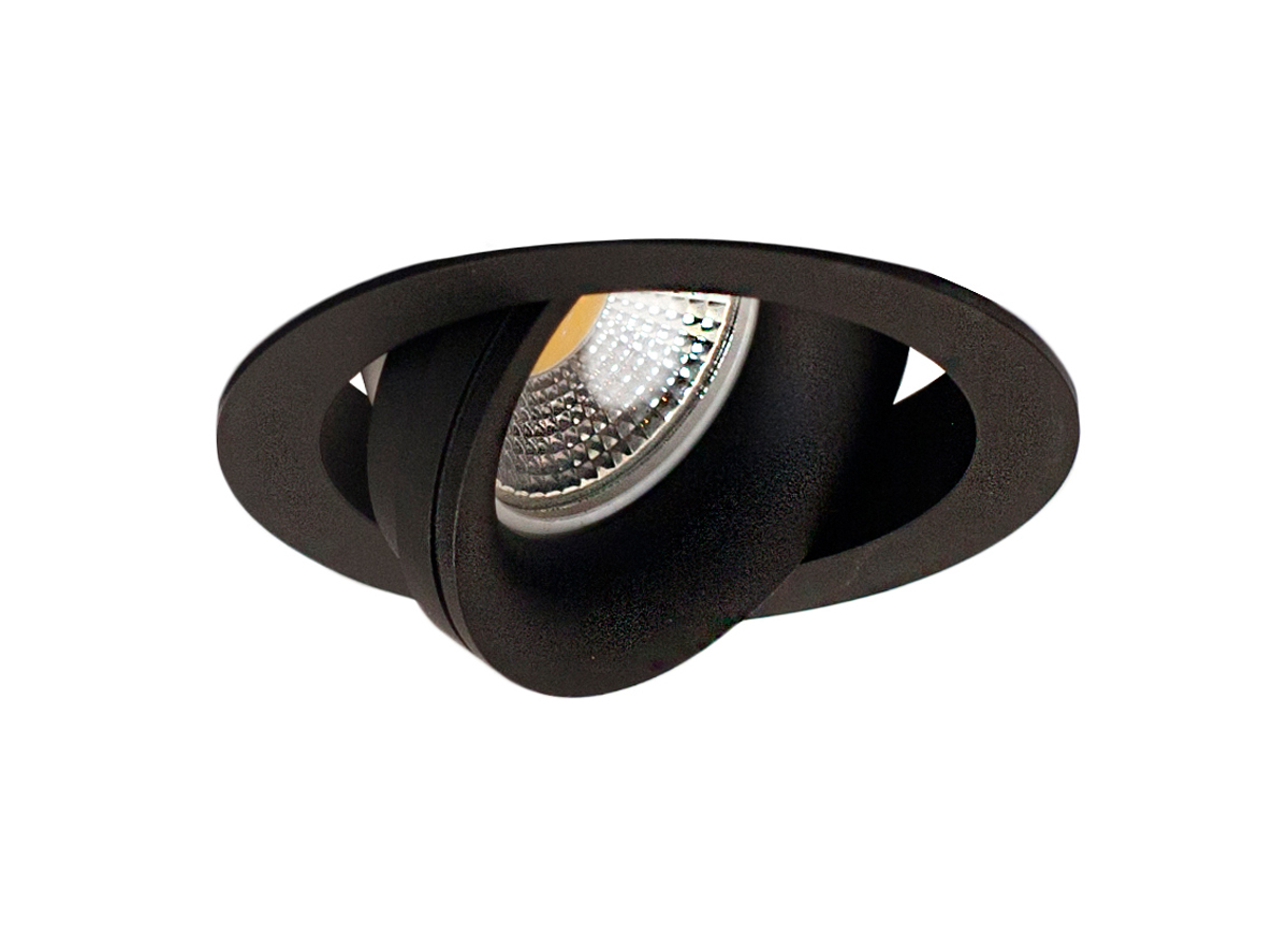 Встраиваемый поворотный светильник под сменную лампу Donolux DL18412/01TR Black