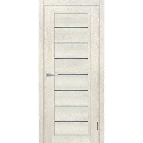 Межкомнатная дверь Graf ТЕХНО-808 графит сатинат Бьянко (1900 х 600)