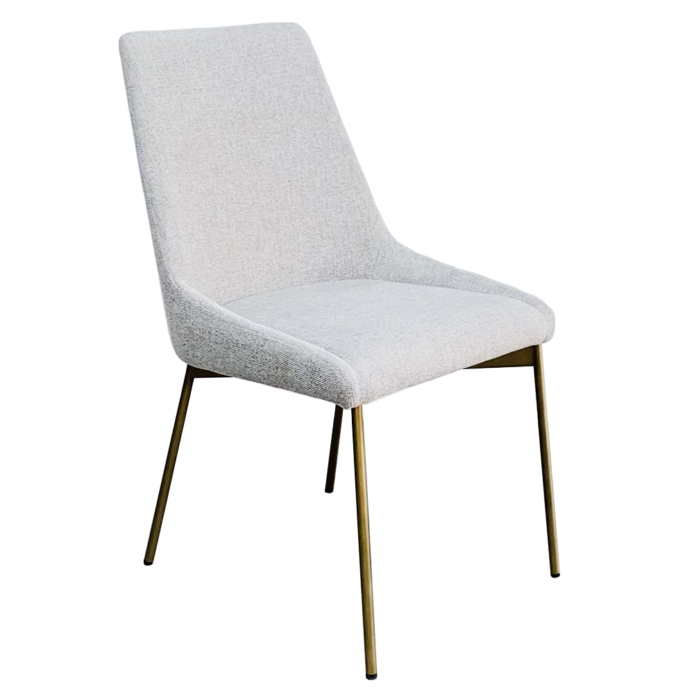 Стул обеденный белый/бронза Garda Decor 163YH-06963