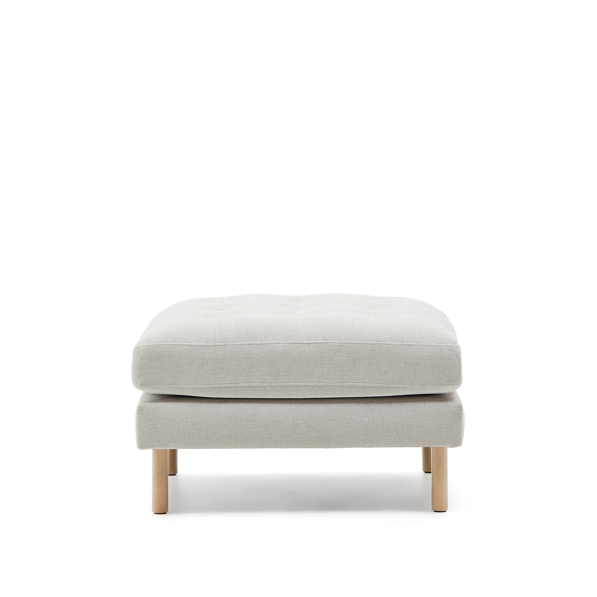 Debra Пуф из перламутровой синели с ножками натурального цвета La Forma 181431