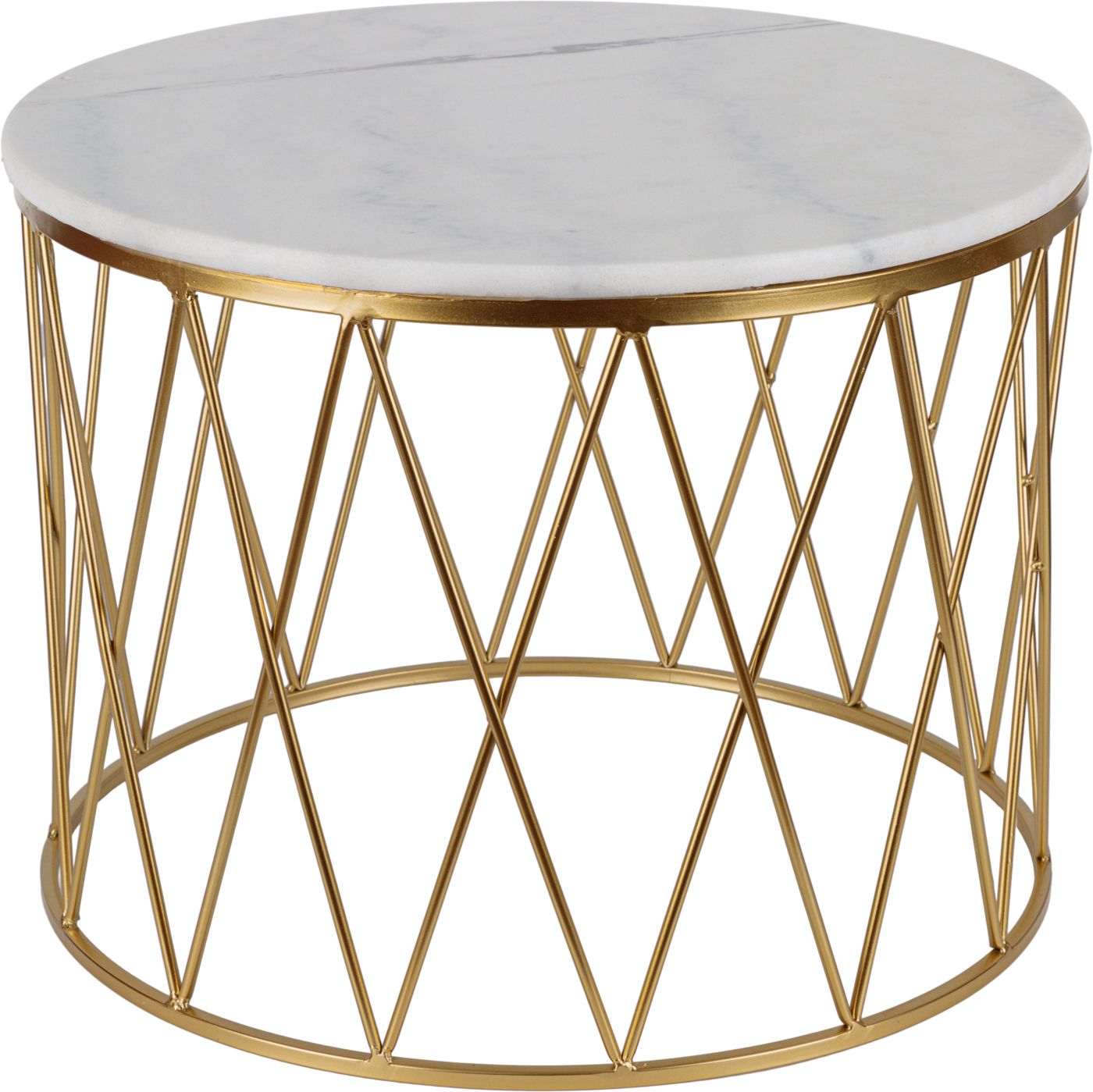 Столик журнальный с белым мрамором Glasar 54-150