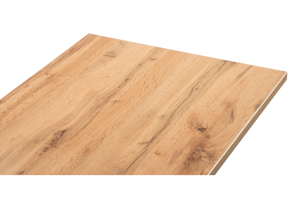 Стол деревянный Woodville Алеста Лофт 120х60х77 25 мм дуб вотан / белый матовый 506953