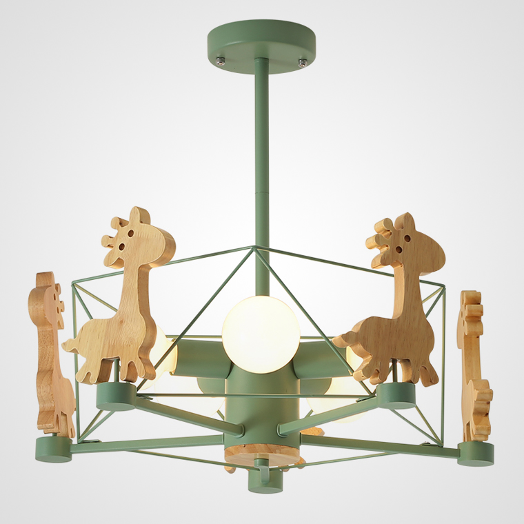 Потолочная люстра GIRAFFE Crystal Green by ImperiumLoft