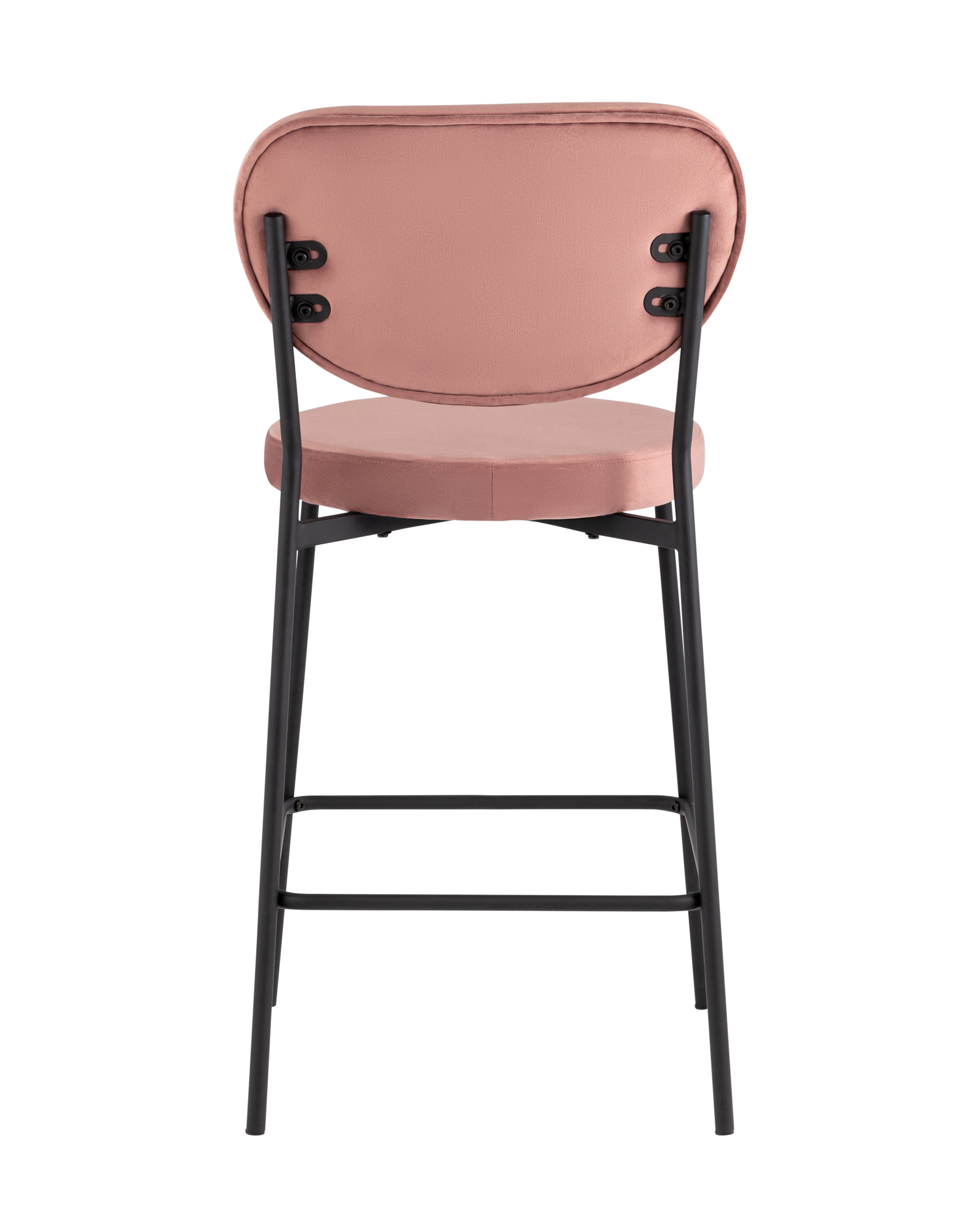 Стул полубарный Барбара NEW велюр пыльно-розовый Stool Group