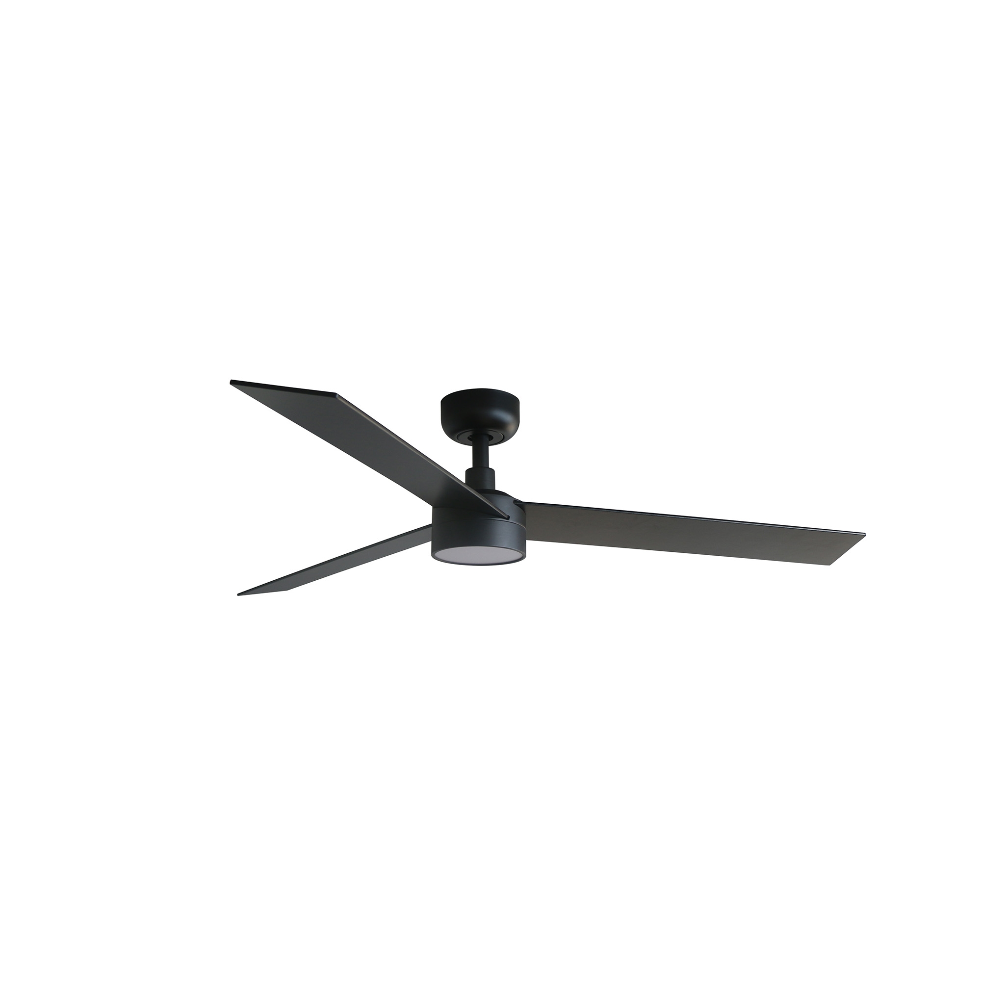 Вентилятор RUDDER L Ш1320 черный / орех 3 P LED 18W CCT DIM Faro