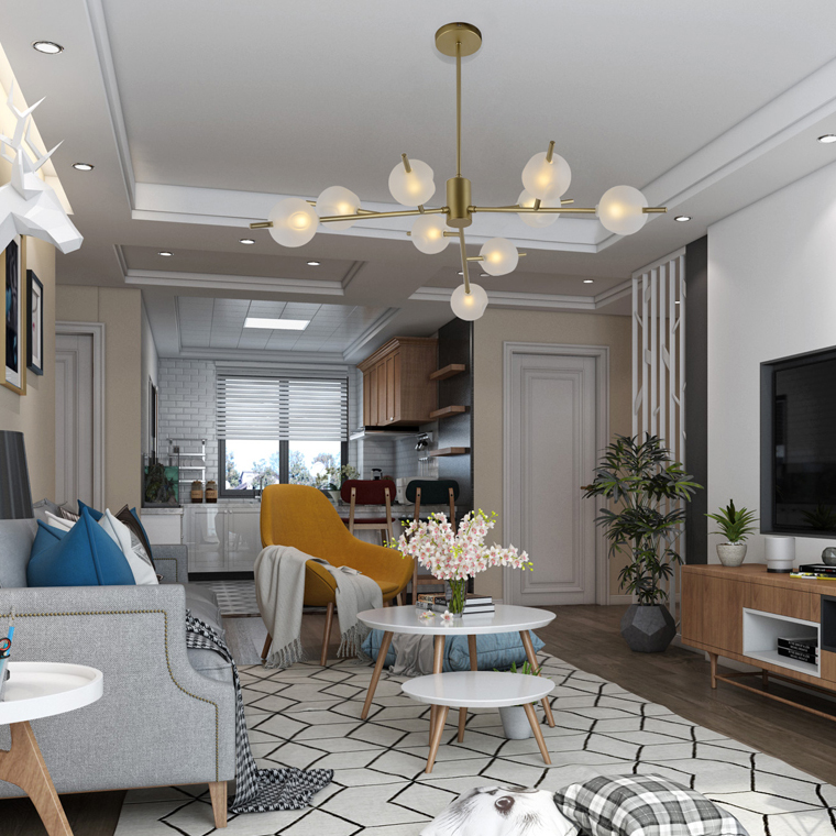 Люстра на штанге VIDE 9 by ImperiumLoft