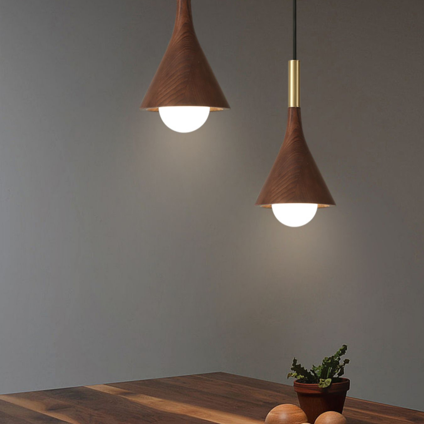 Подвесной светильник TAPIO Walnut by ImperiumLoft