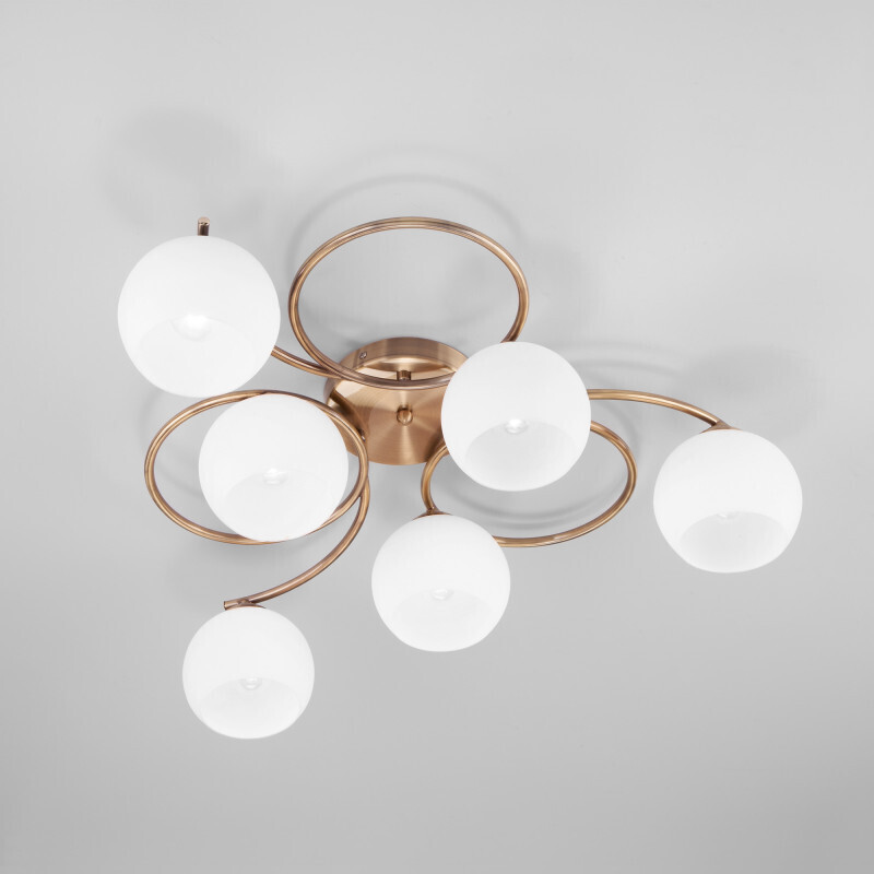 Накладная люстра Eurosvet 30144/6 античная бронза