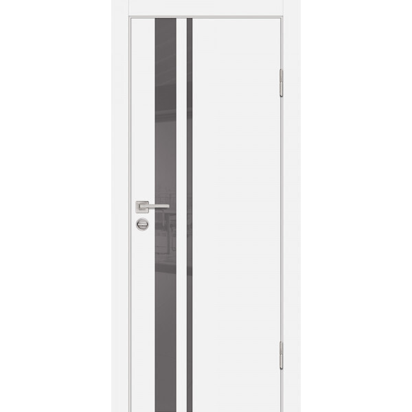 Межкомнатная дверь Graf P-16 серый лакобель Белый (2000 х 900)