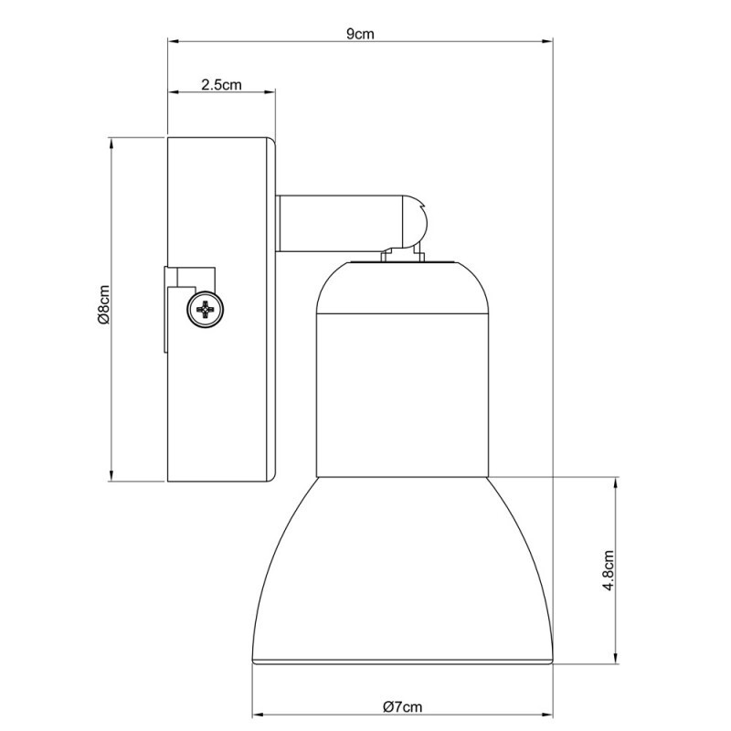 Спот Arte Lamp A3115AP-1SS
