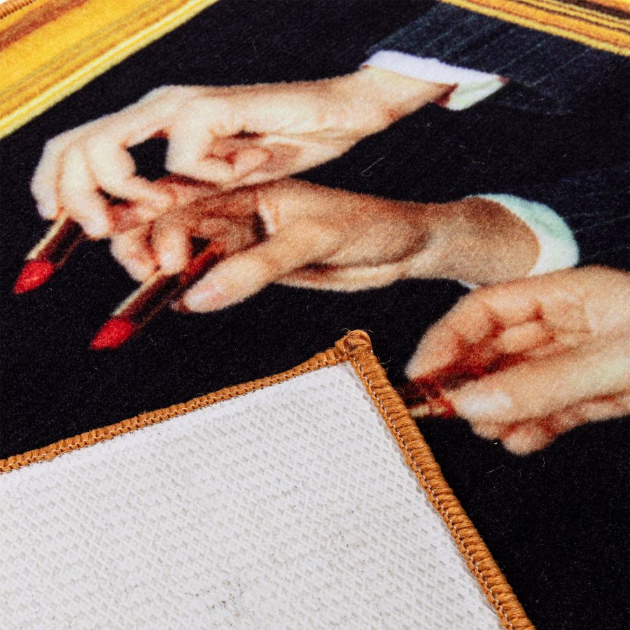 Коврик Seletti Lipstick Black 18185
