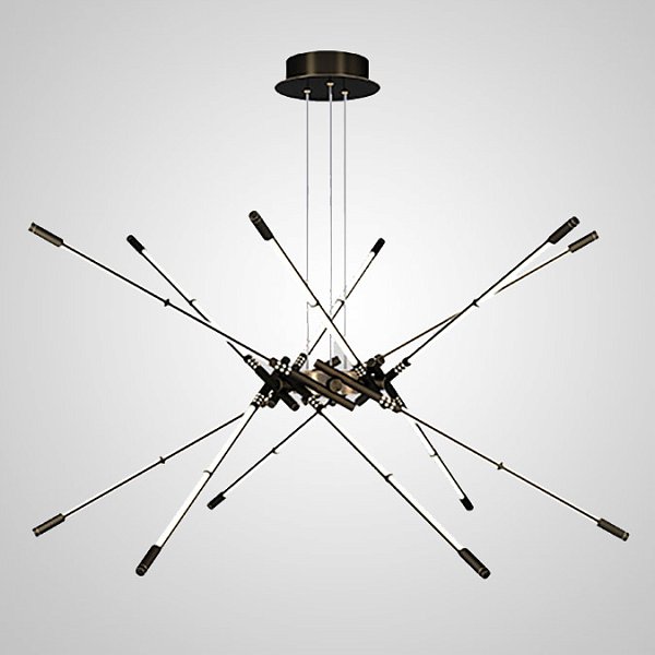 Подвесная люстра VALA L12 Black by ImperiumLoft