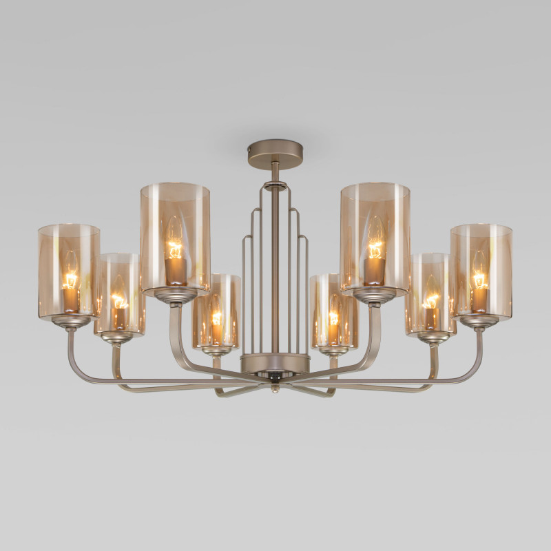 Люстра на штанге Eurosvet 60138/8 перламутровое золото