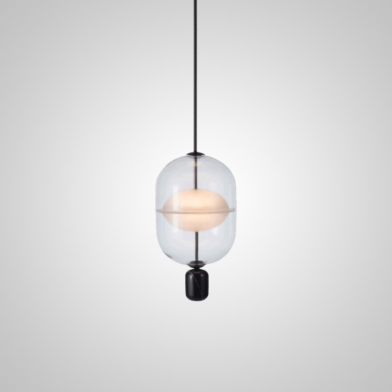 Подвесной светильник PLATTE 1 black 3000К by ImperiumLoft