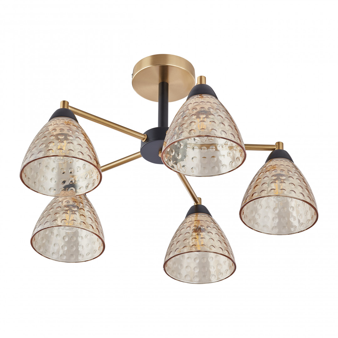 Люстра потолочная с плафонами 330754/5 BK+AB Arte Milano