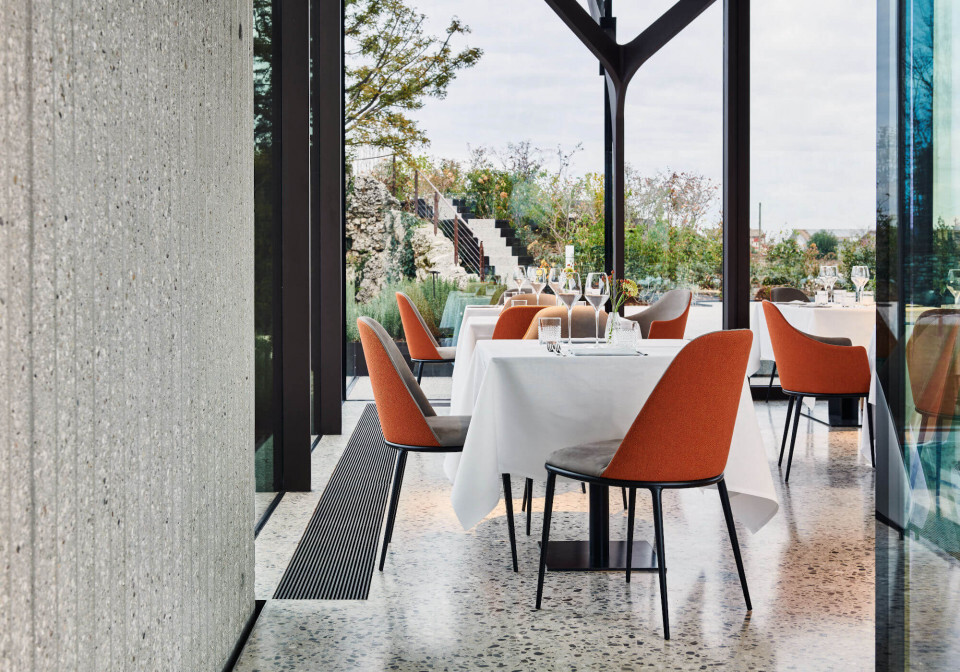 Стул Midj Lea S M TS Brick orange S1940ST+black+brick orange