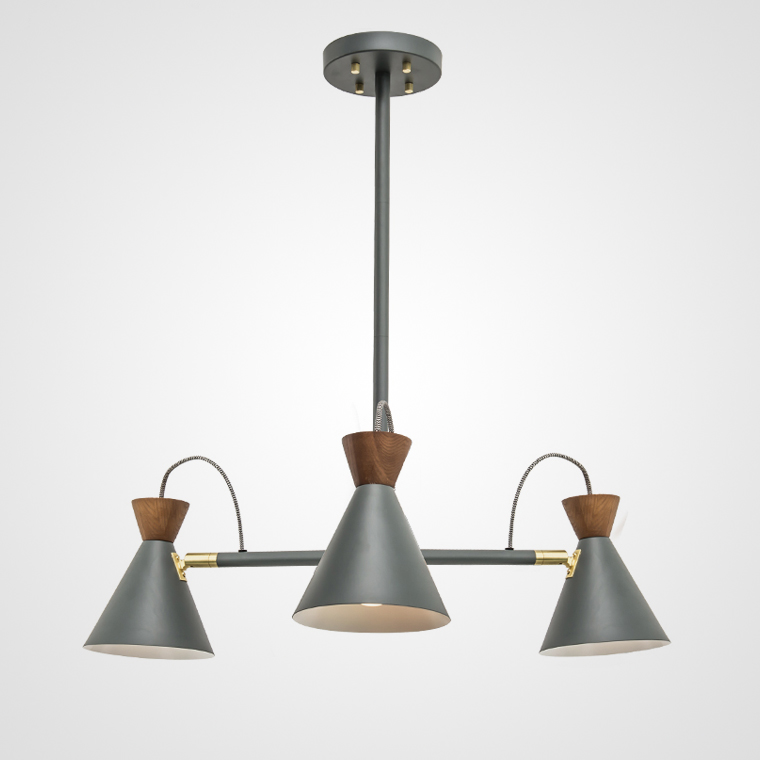 Люстра на штанге SINDRE D75 Grey by ImperiumLoft