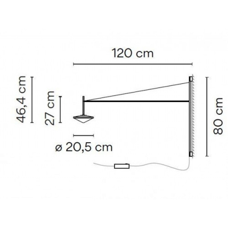 НАСТЕННЫЙ СВЕТИЛЬНИК  VIBIA Tempo 5760