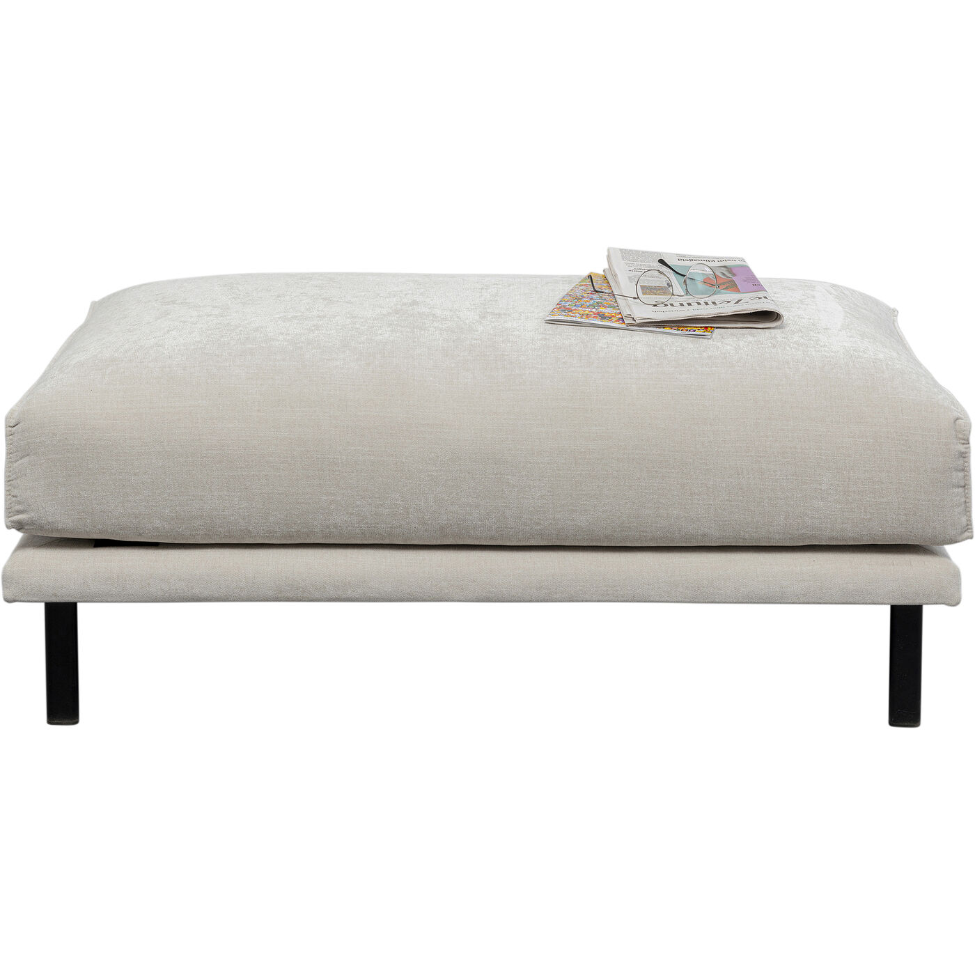 Пуф Edna Cream 115x60cm KARE 87982