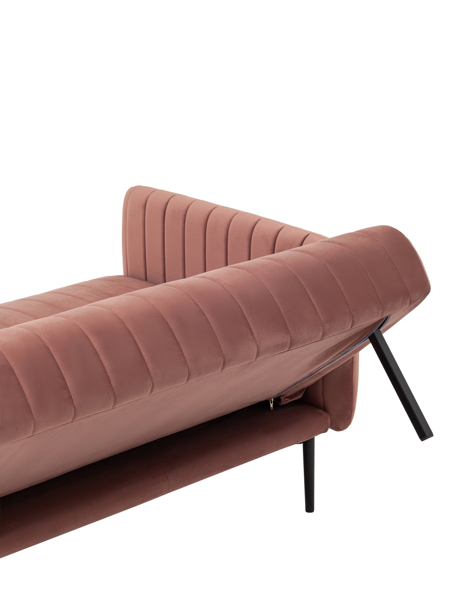 Диван прямой Дрезден велюр пыльно-розовый Stool Group