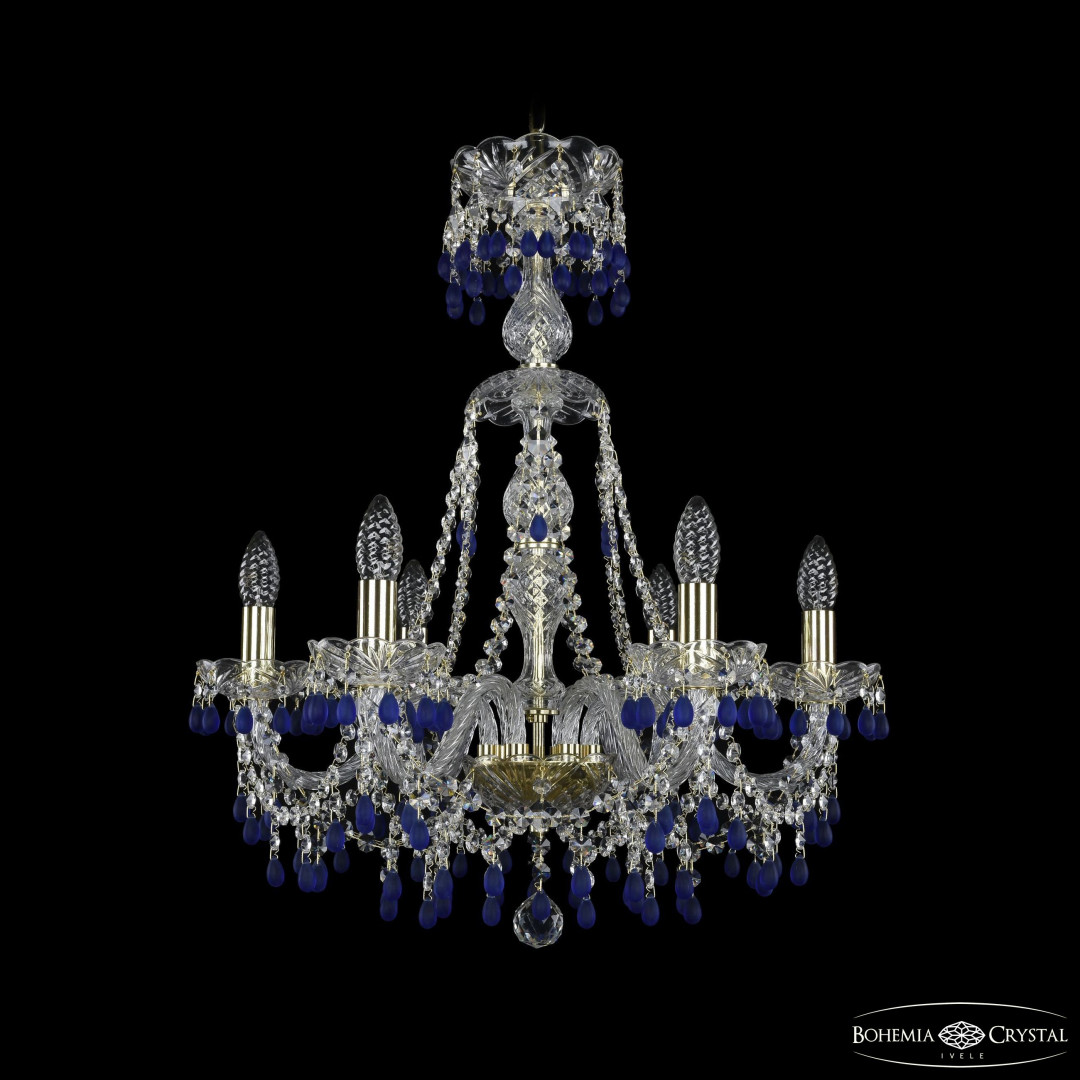 Люстра хрустальная 1410/6/195/XL-66 G V3001 Bohemia Ivele Crystal