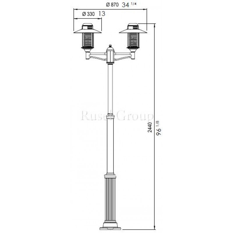 Уличный светильник Kolarz FUTURA CUPRUM 95019/2L/CU