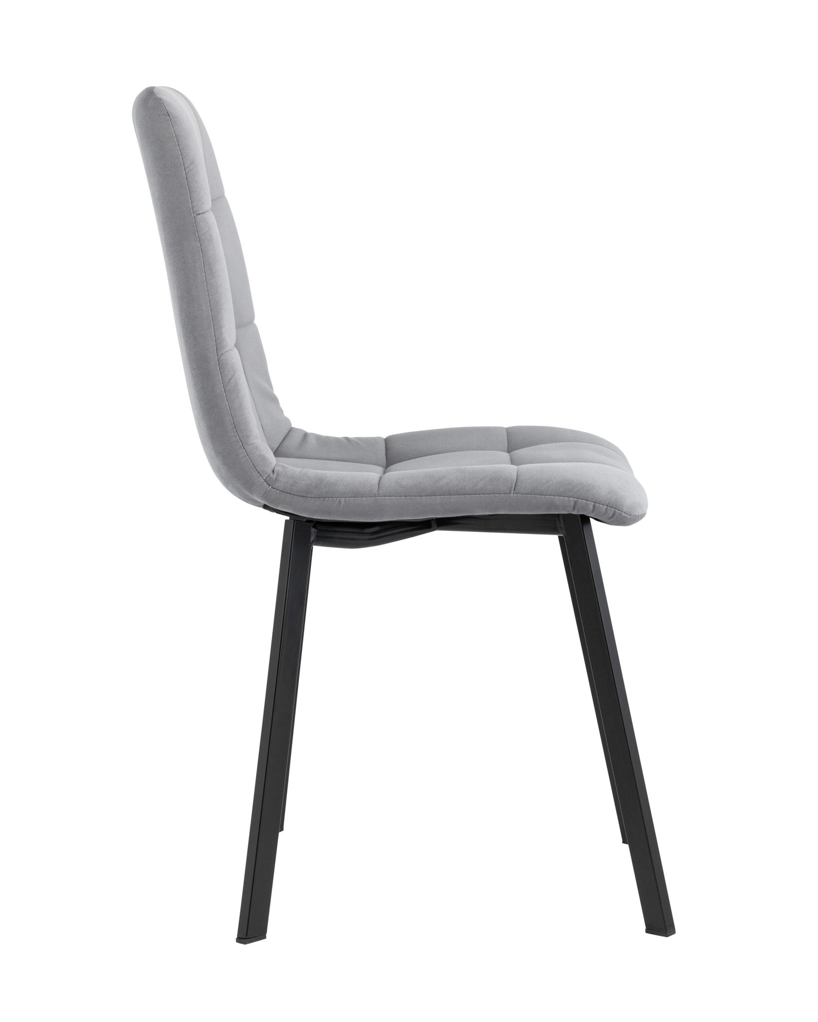 Стул Oliver Square велюр серый Stool Group