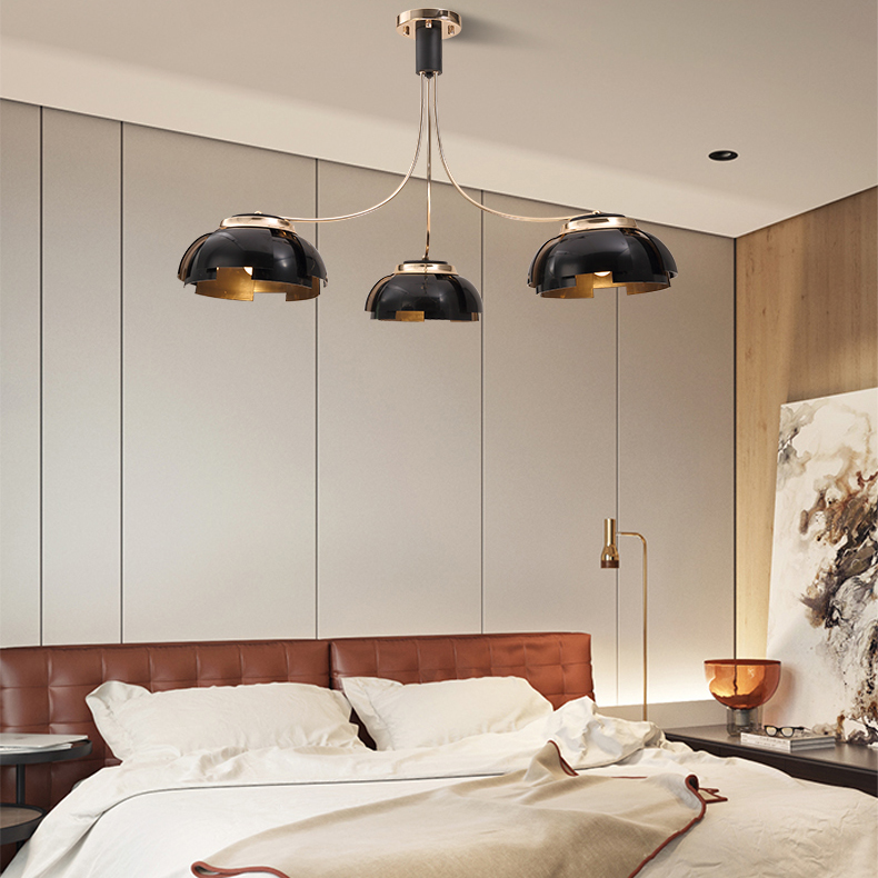Люстра на штанге GRADE D105 5 lamps Gold by ImperiumLoft