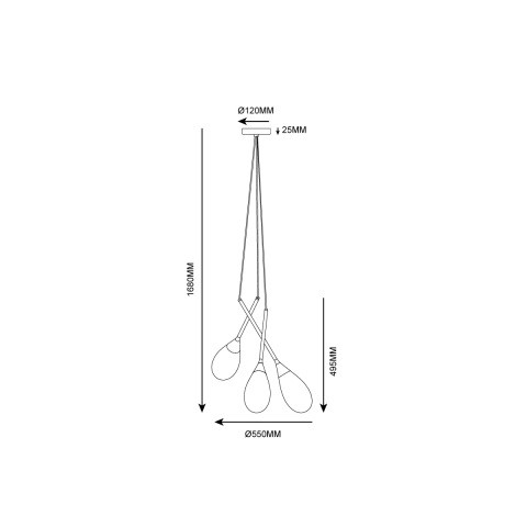 Подвесная люстра Vele Luce VL5864P03