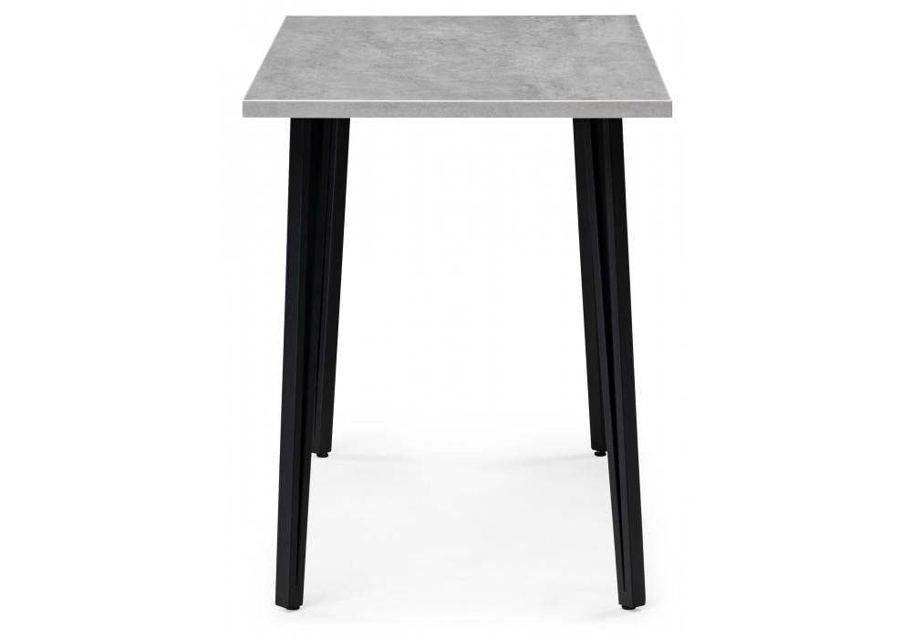 Стол деревянный Woodville Денвер Лофт 120х60х75 25 мм бетон / черный матовый 506939