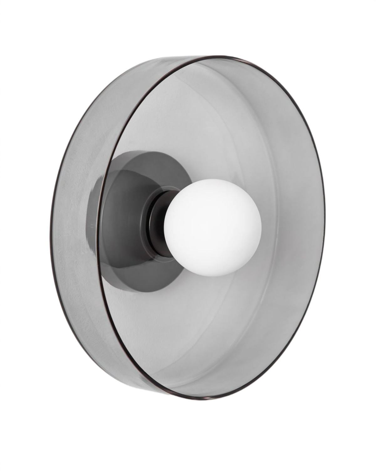 Настенный светильник “Кассель” с дымчатым стеклом – Ø 35 см Louvre Home LHLSC510324SWL