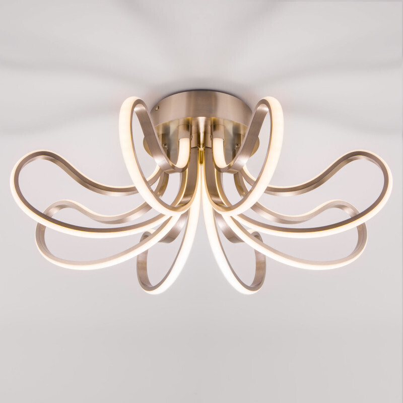 Накладная люстра Eurosvet 90079/8 сатин-никель