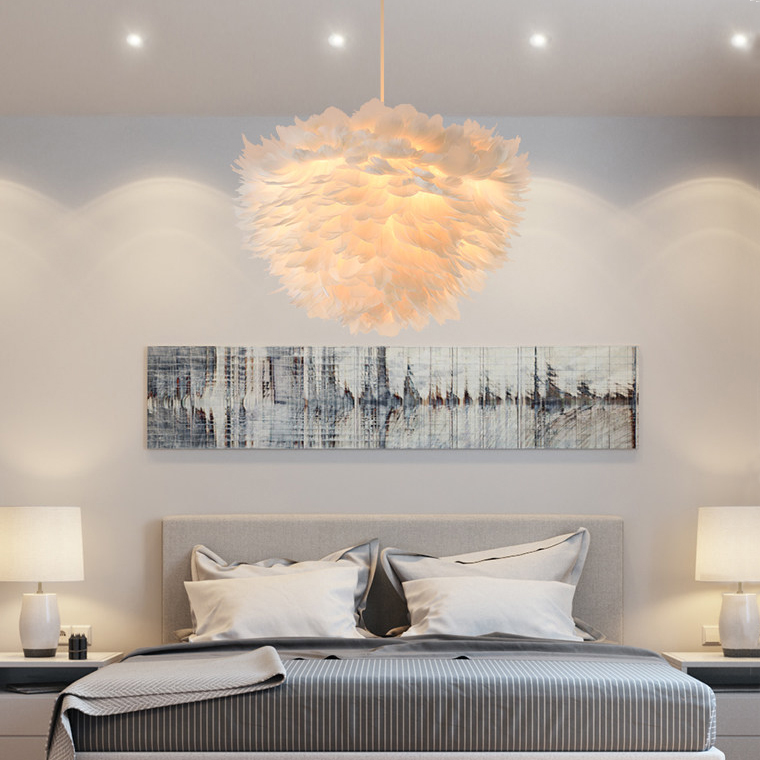 Люстра FEATHERS D40 White by ImperiumLoft