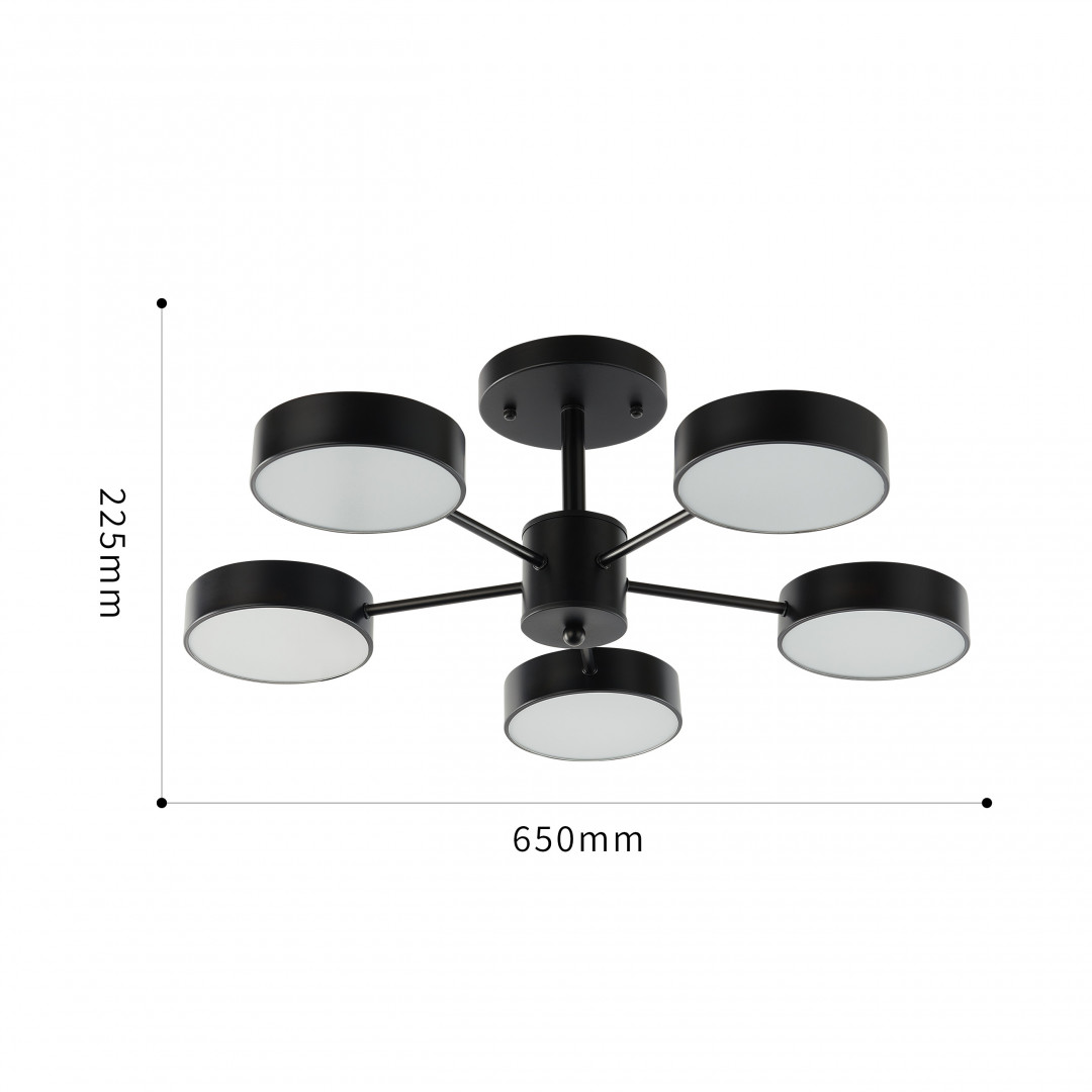 Светильник светодиодный 250906/5B Bk Arte Milano